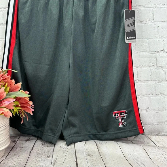 NWT colosseum basketball arena shorts Texas tech red raiders double t TTU Medium - Picture 8 of 8